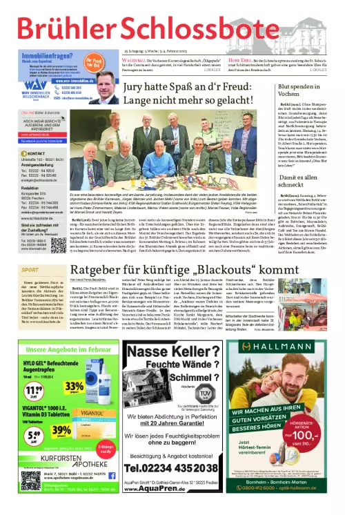 Brühler Schlossbote Cover