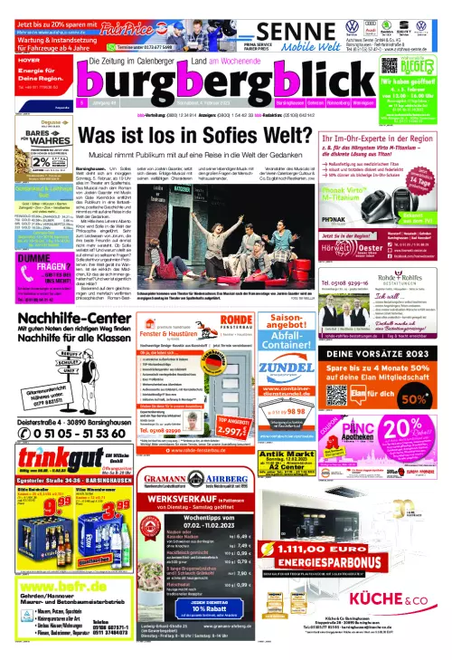 BurgBergBlick am Wochenende Cover