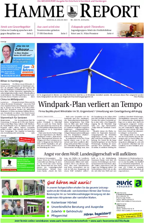 Hamme Report / Wümme Report Cover