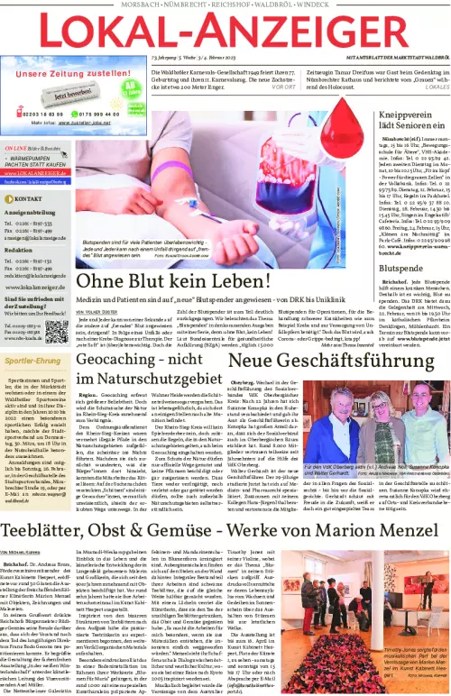 Lokalanzeiger Waldbröl Cover