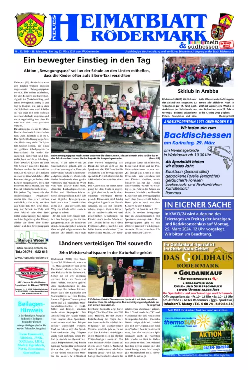 Neues Heimatblatt Rödermark Cover
