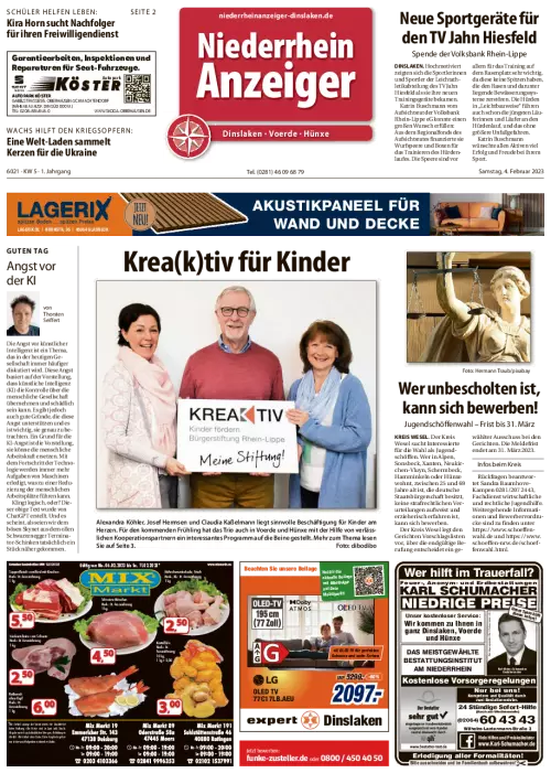 Niederrhein-Anzeiger Cover