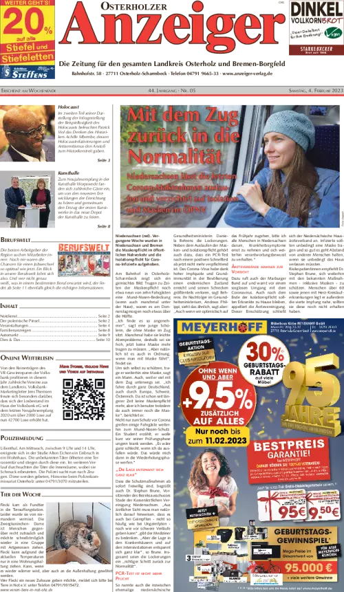 Osterholzer Anzeiger Cover
