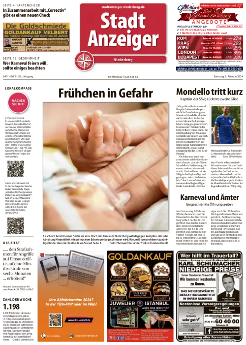 Stadtanzeiger Niederberg Cover