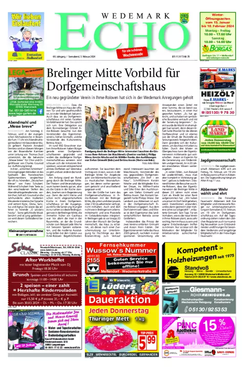 Wedemark Echo / Schwarmstedter Echo ePaper