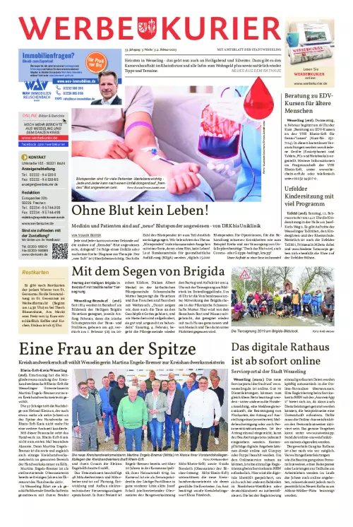 Werbekurier Wesseling Cover