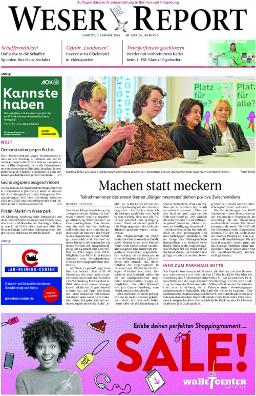 Weser Report Cover