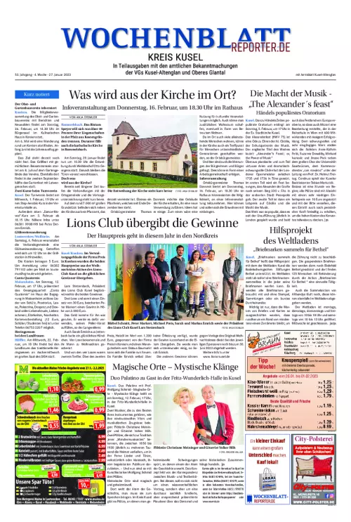 Wochenblatt Kreis Kusel ePaper