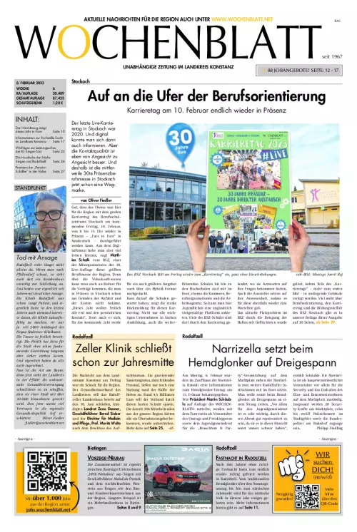Wochenblatt Singen / Hegau / Radolfzell / Stockach ePaper