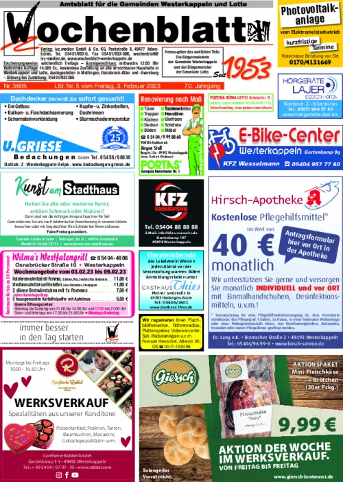 Wochenblatt Westerkappeln ePaper