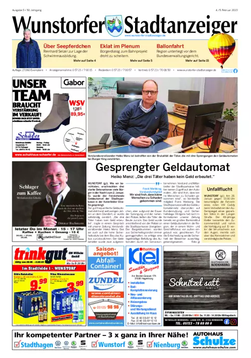 Wunstorfer Stadtanzeiger ePaper
